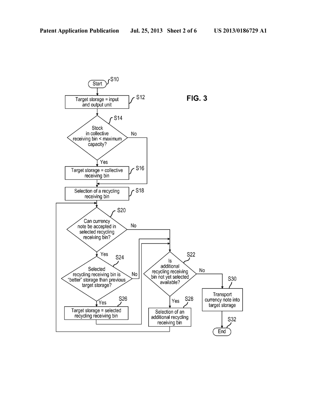 DEVICE FOR HANDLING BANKNOTES WITH OPTIMIZED MIXED STORAGE - diagram, schematic, and image 03