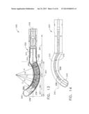 SURGICAL STAPLING DEVICE WITH A CURVED CUTTING MEMBER diagram and image