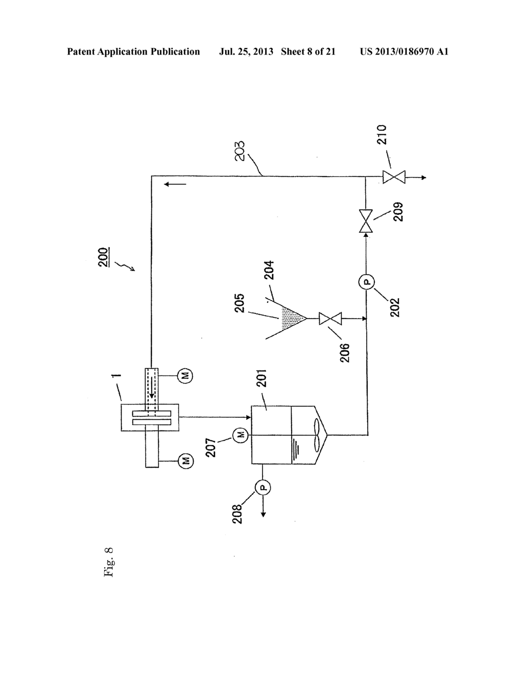 SHEARING DISPERSER, CIRCULATION-TYPE DISPERSING SYSTEM, AND     CIRCULATION-TYPE DISPERSING METHOD - diagram, schematic, and image 09