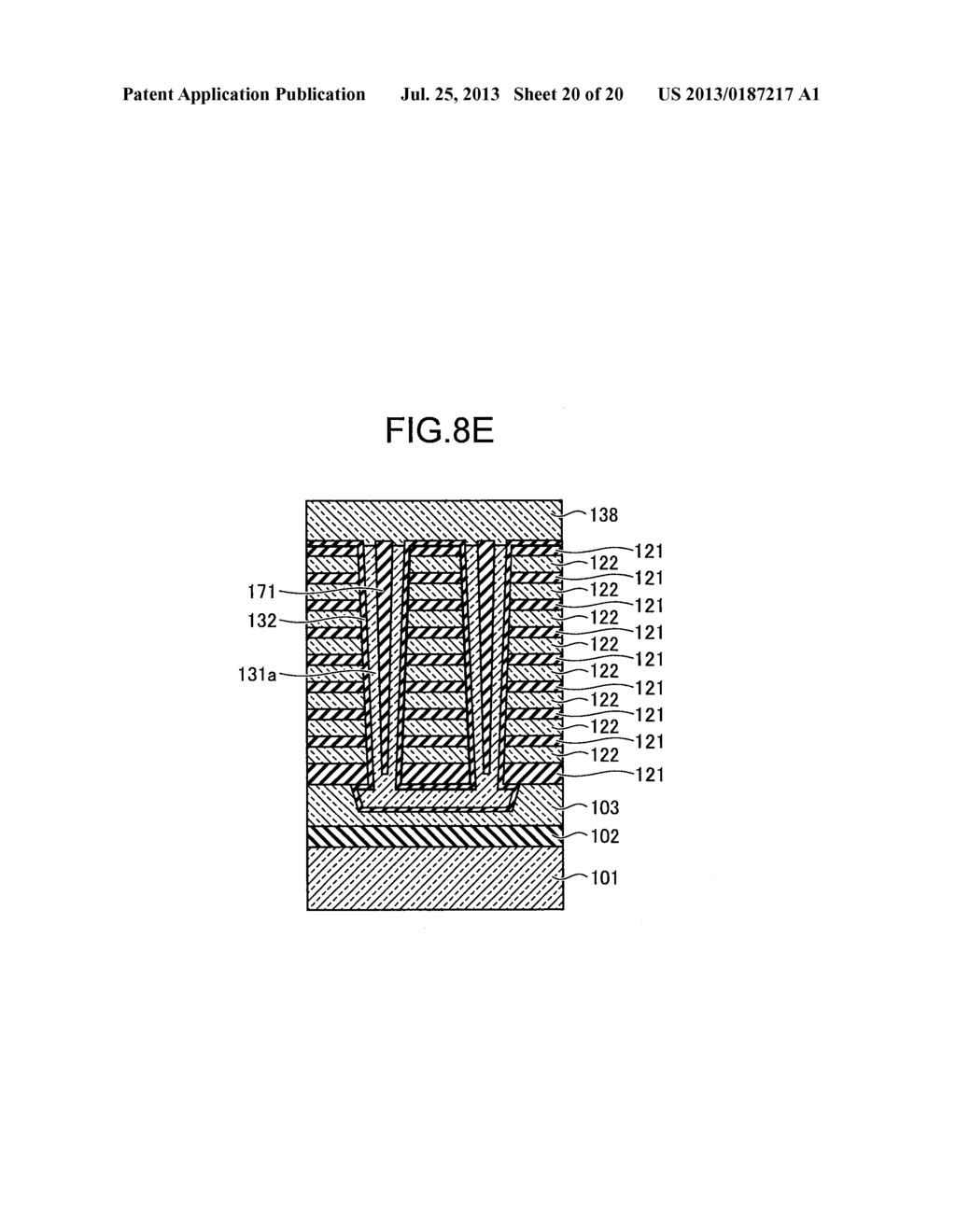 NONVOLATILE SEMICONDUCTOR MEMORY DEVICE AND METHOD OF MANUFACTURING THE     SAME - diagram, schematic, and image 21