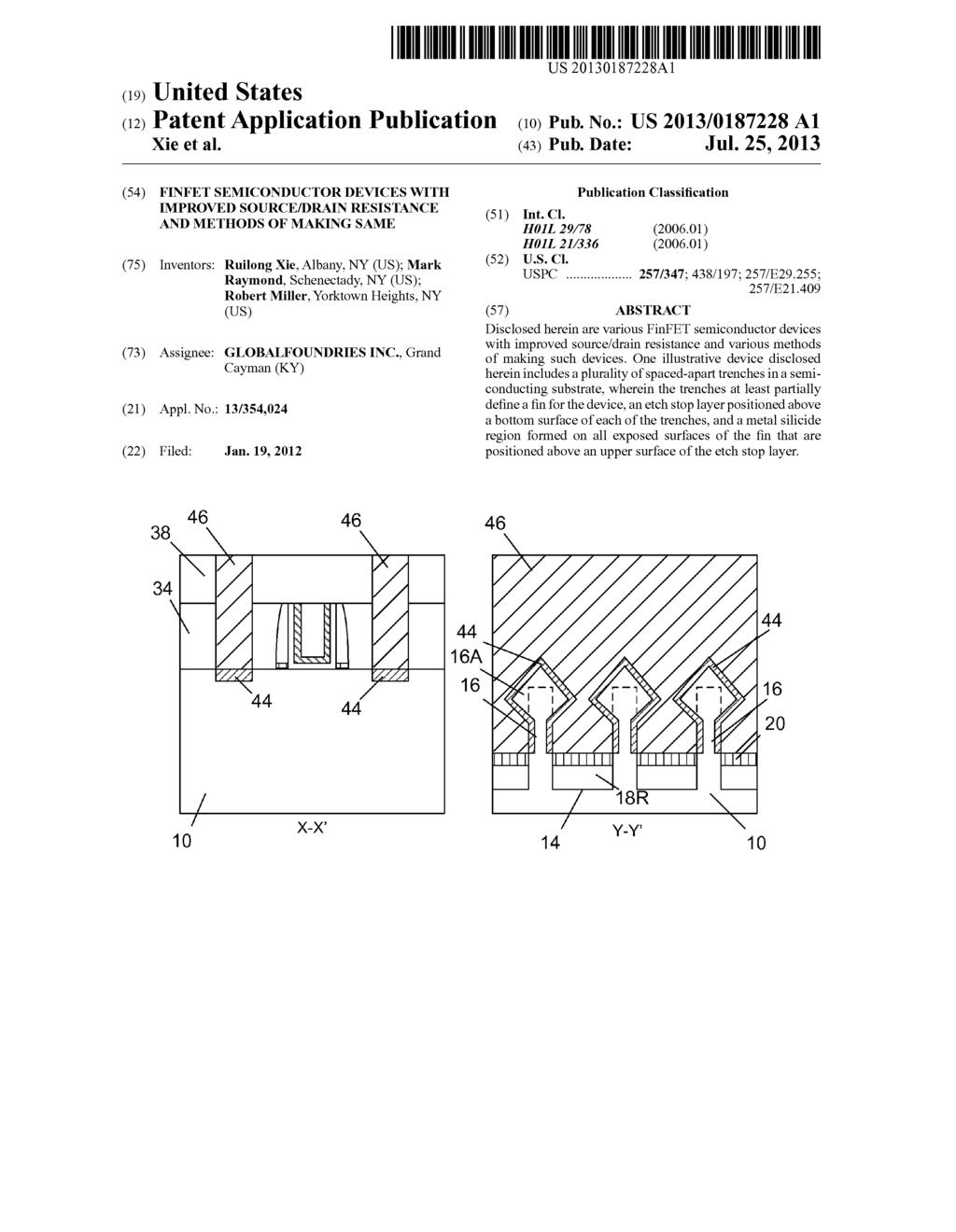 FinFET Semiconductor Devices with Improved Source/Drain Resistance and     Methods of Making Same - diagram, schematic, and image 01