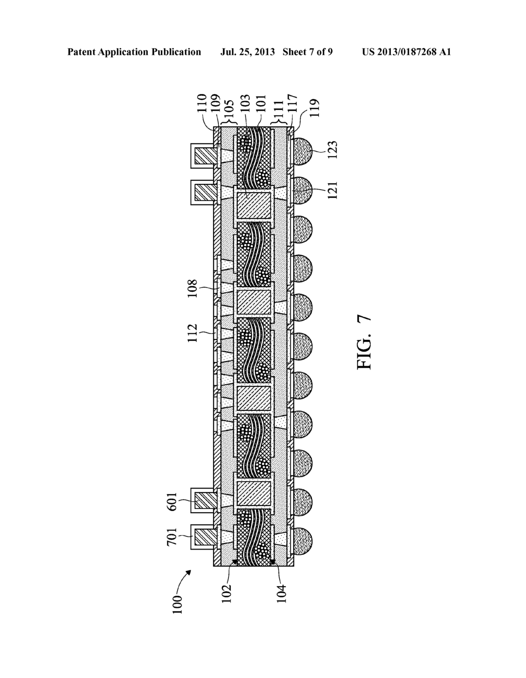 Semiconductor Packaging Structure and Method - diagram, schematic, and image 08