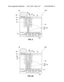 SEMICONDUCTOR DEVICE STRUCTURES AND ELECTRONIC DEVICES INCLUDING SAME     HYBRID CONDUCTIVE VIAS, AND METHODS OF FABRICATION diagram and image