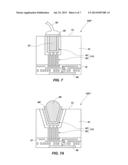 SEMICONDUCTOR DEVICE STRUCTURES AND ELECTRONIC DEVICES INCLUDING SAME     HYBRID CONDUCTIVE VIAS, AND METHODS OF FABRICATION diagram and image