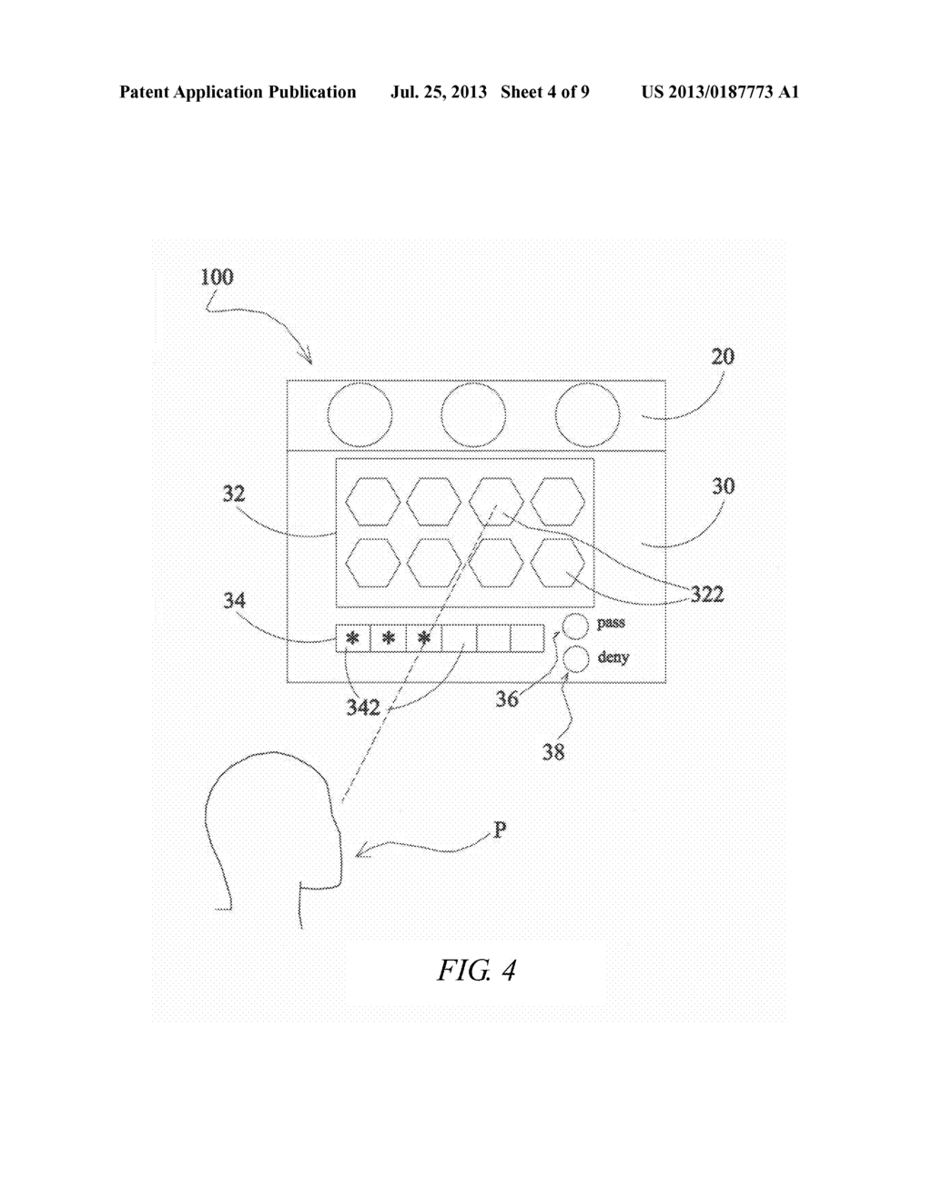 GAZE TRACKING PASSWORD INPUT METHOD AND DEVICE UTILIZING THE SAME - diagram, schematic, and image 05