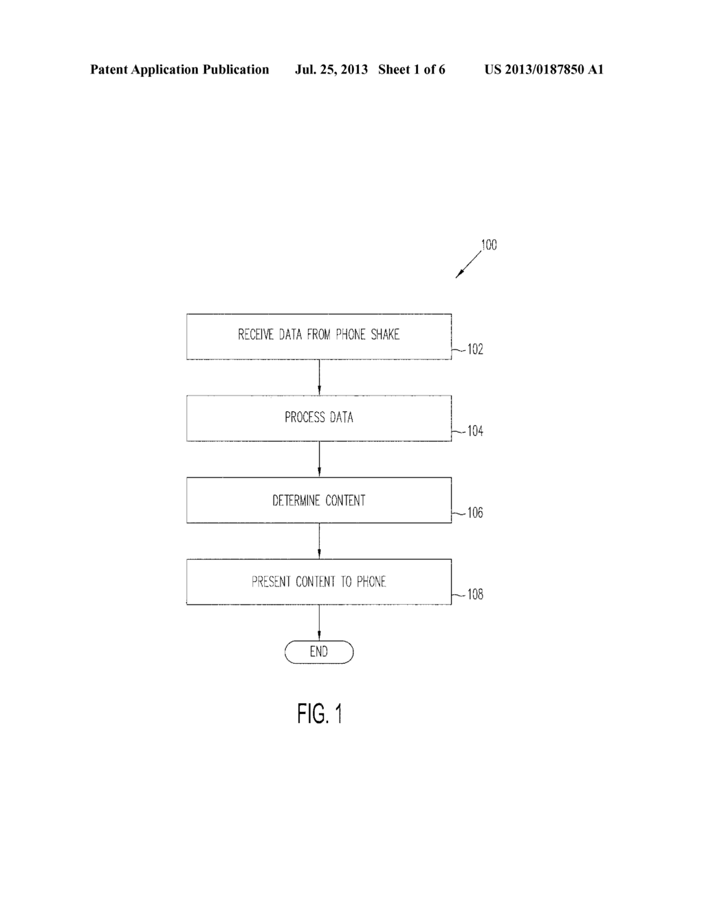 MOBILE DEVICE DISPLAY CONTENT BASED ON SHAKING THE DEVICE - diagram, schematic, and image 02