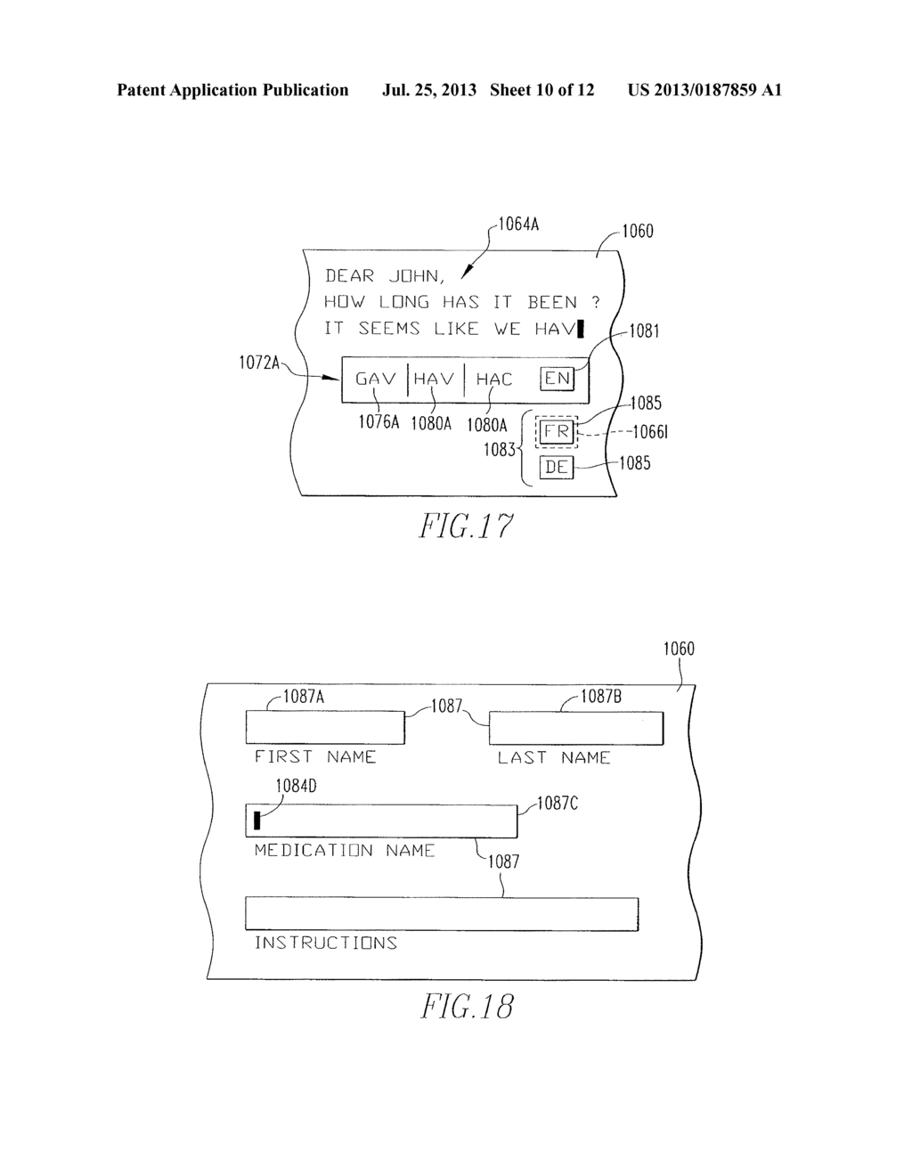 HANDHELD ELECTRONIC DEVICE AND METHOD FOR LEARNING CONTEXTUAL DATA DURING     DISAMBIGUATION OF TEXT INPUT - diagram, schematic, and image 11