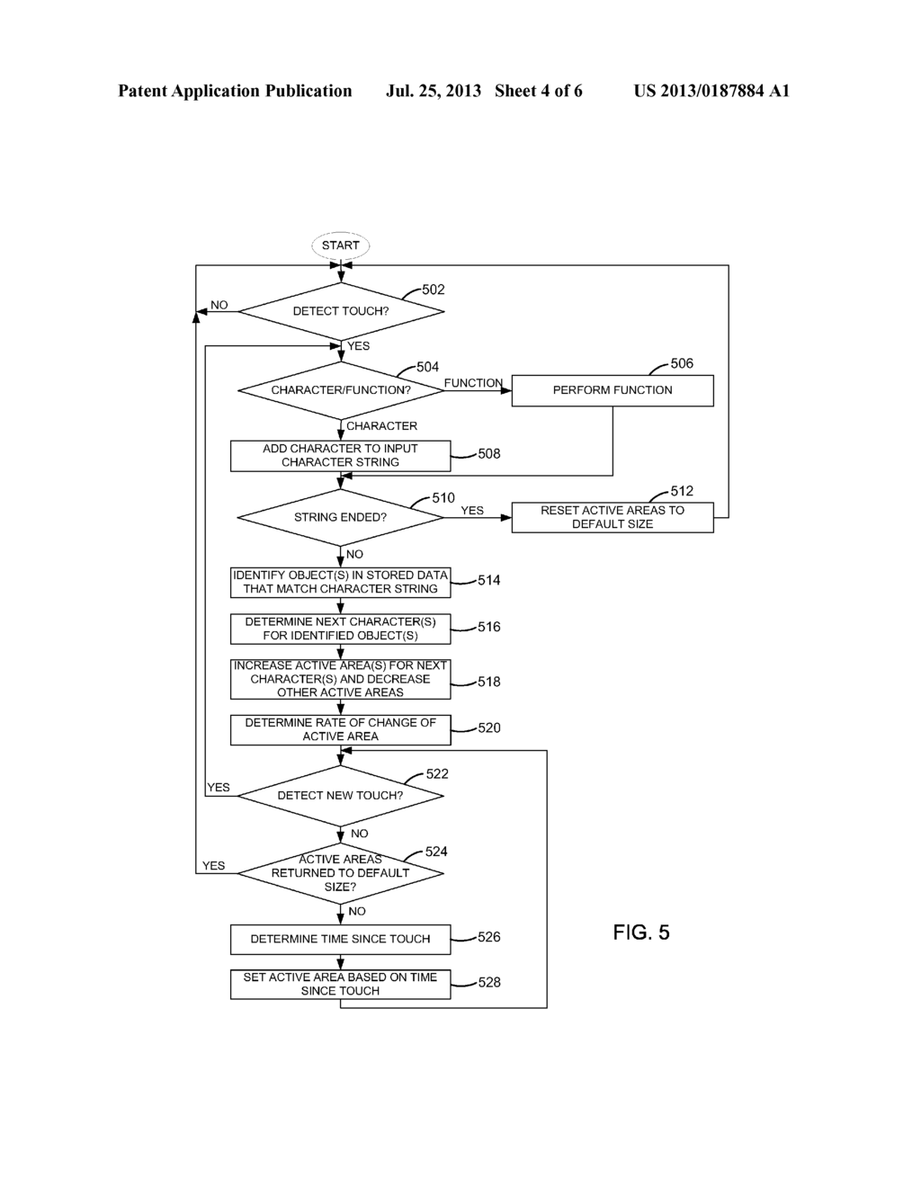 ELECTRONIC DEVICE WITH TOUCH-SENSITIVE DISPLAY AND METHOD OF FACILITATING     INPUT AT THE ELECTRONIC DEVICE - diagram, schematic, and image 05