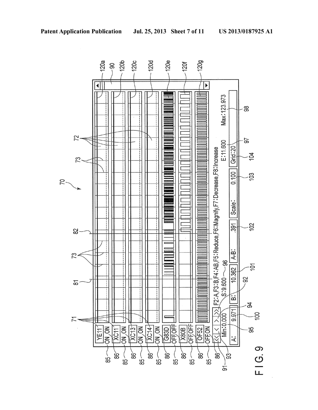 LOGIC GRAPH DISPLAYING APPARATUS AND LOGIC GRAPH DISPLAY METHOD, BOTH FOR     USE WITH MOLDING MACHINES - diagram, schematic, and image 08