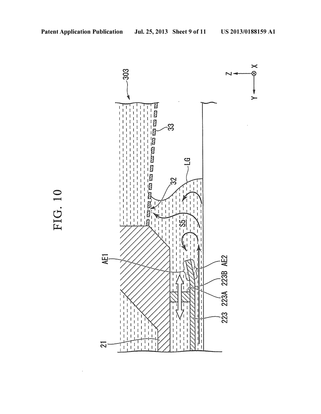 LIQUID IMMERSION MEMBER, EXPOSURE APPARATUS, EXPOSURE METHOD, AND DEVICE     MANUFACTURING METHOD - diagram, schematic, and image 10