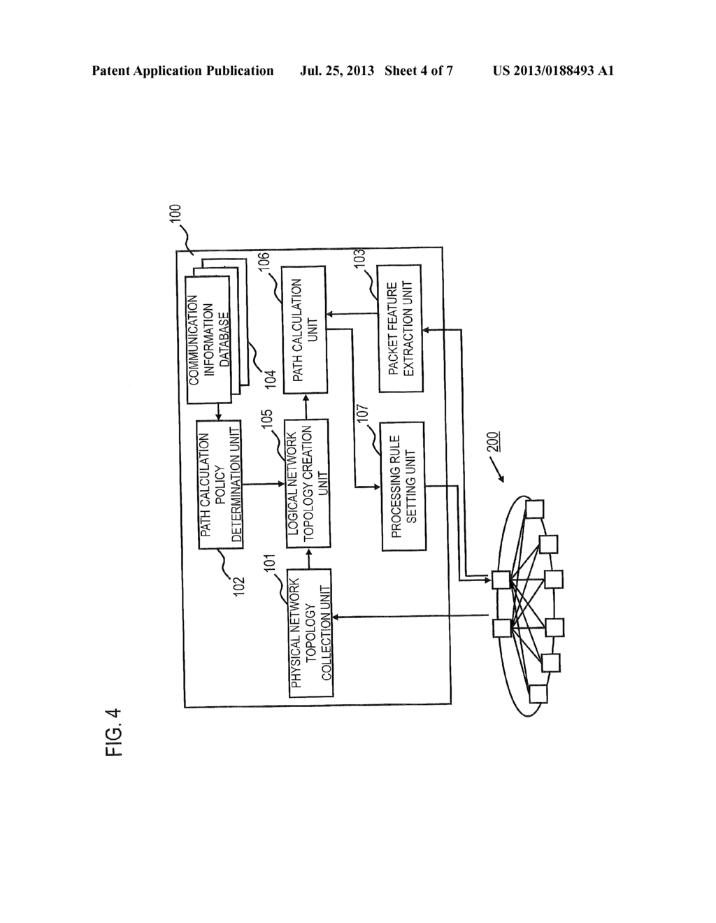 COMMUNICATION SYSTEM, CONTROL APPARATUS, PACKET FORWARDING PATH CONTROL     METHOD, AND PROGRAM - diagram, schematic, and image 05