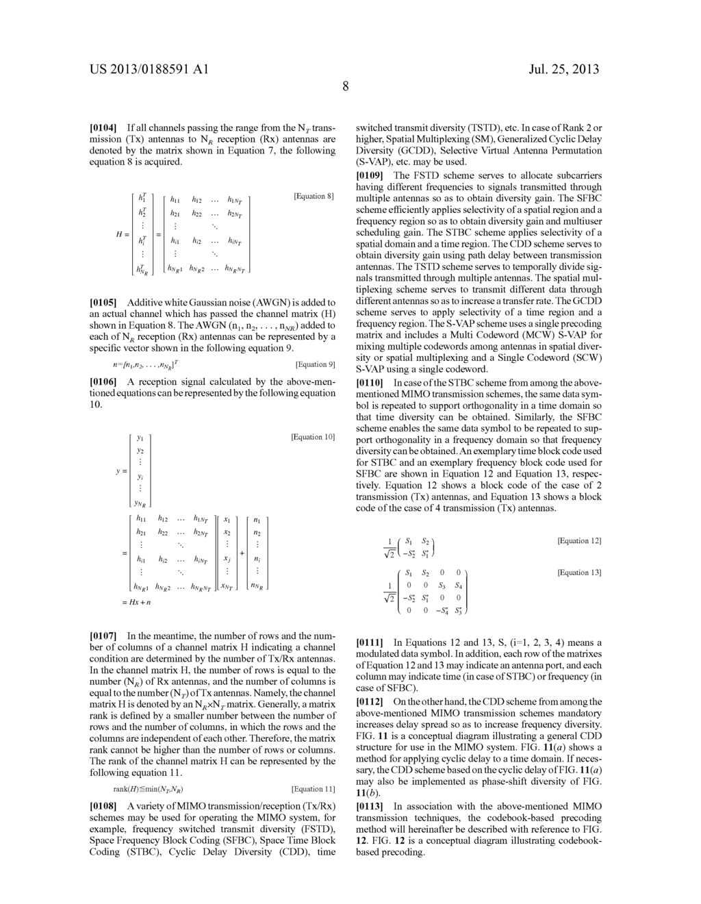 METHOD AND APPARATUS FOR EFFICIENT FEEDBACK IN A WIRELESS COMMUNICATION     SYSTEM THAT SUPPORTS MULTIPLE ANTENNAS - diagram, schematic, and image 42