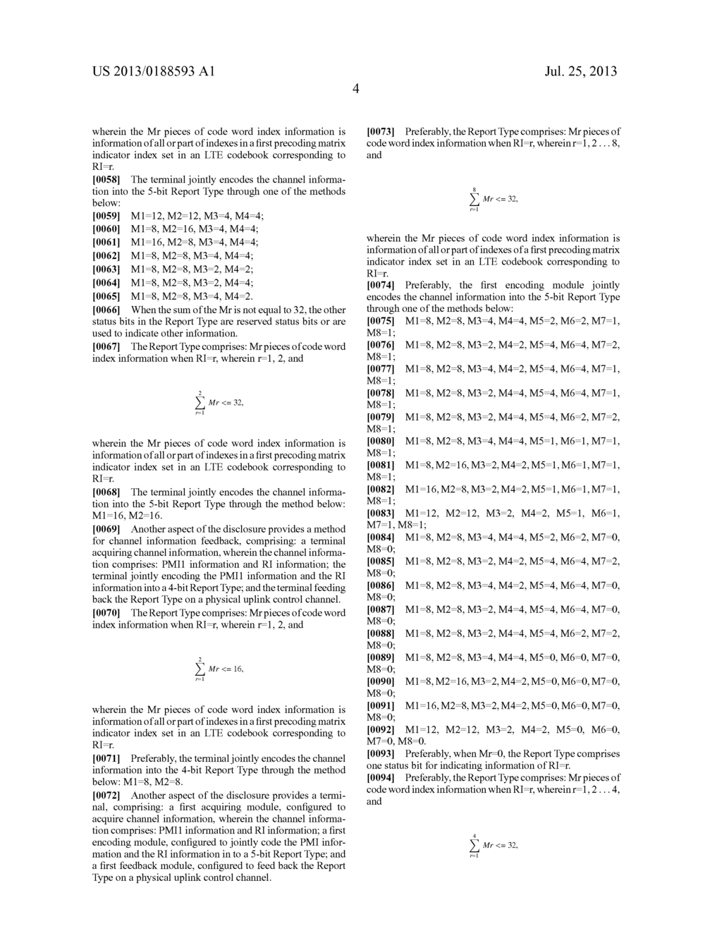 METHOD FOR CHANNEL INFORMATION FEEDBACK AND A TERMINAL - diagram, schematic, and image 07