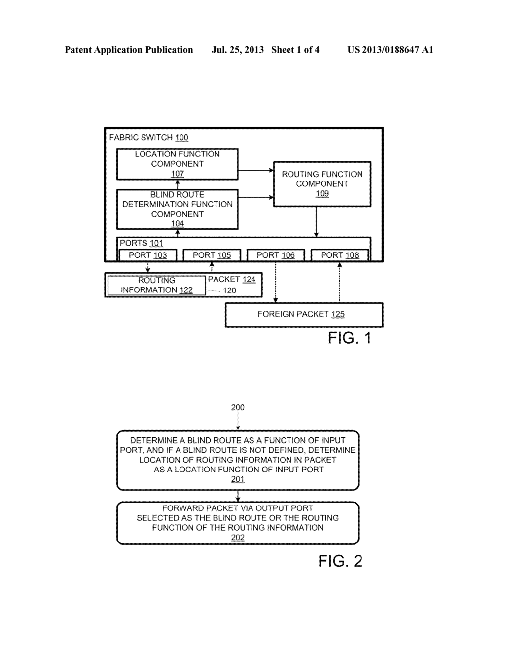 COMPUTER SYSTEM FABRIC SWITCH HAVING A BLIND ROUTE - diagram, schematic, and image 02