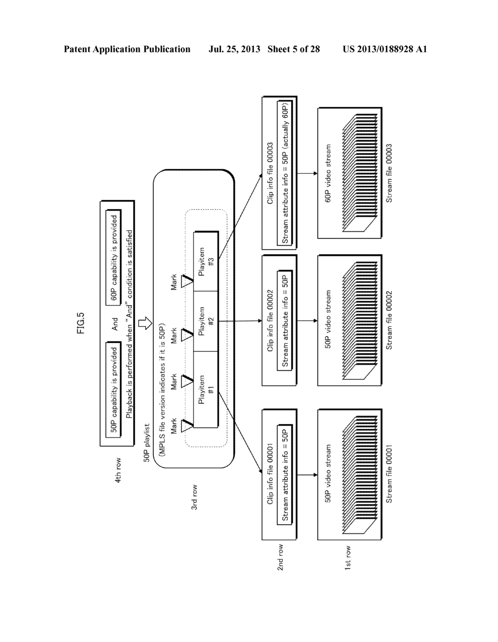 RECORDING MEDIUM, PLAYBACK DEVICE, RECORDING DEVICE, PLAYBACK METHOD AND     RECORDING METHOD FOR RECORDING PROGRESSIVE PICTURES AT HIGH FRAME RATE - diagram, schematic, and image 06