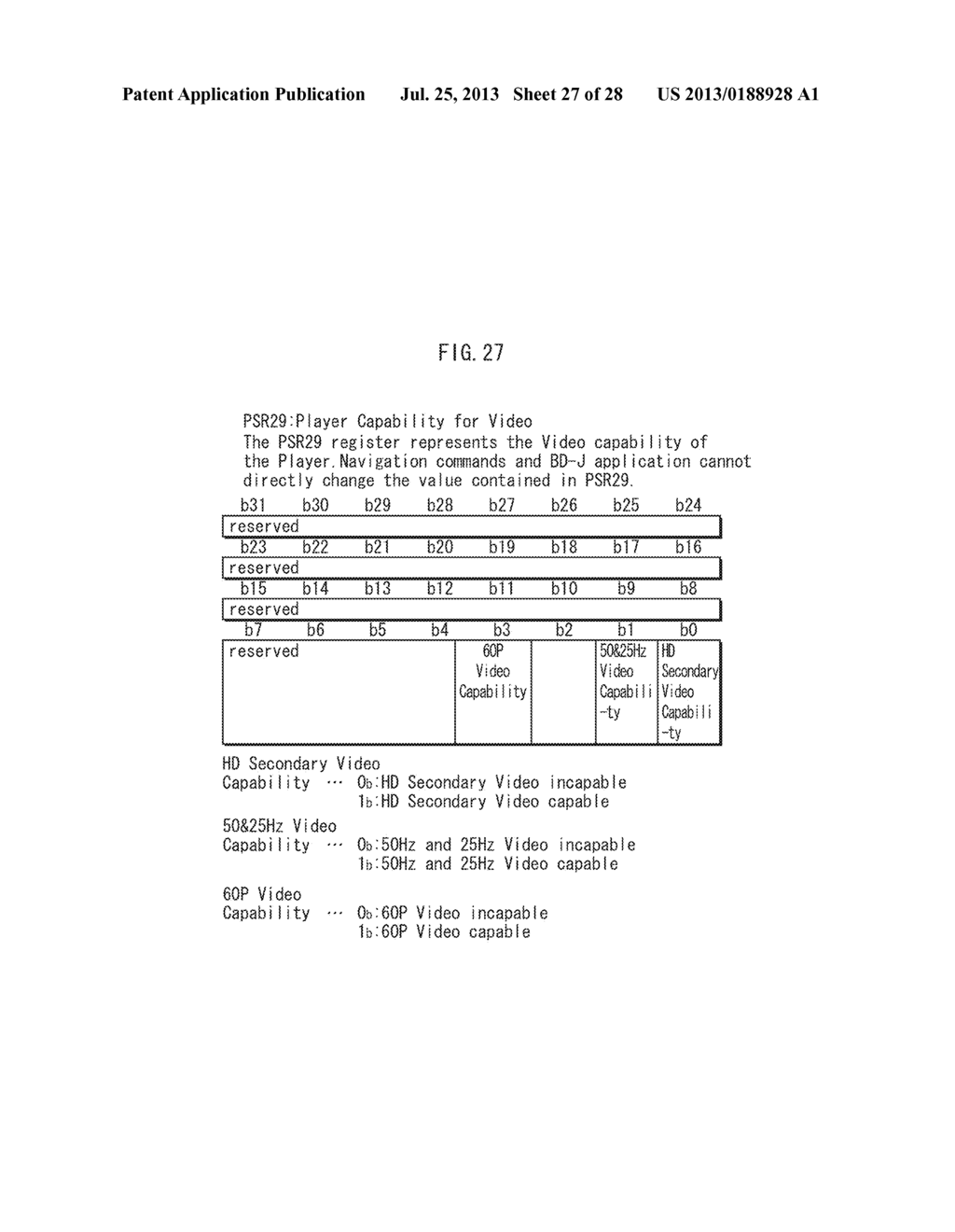 RECORDING MEDIUM, PLAYBACK DEVICE, RECORDING DEVICE, PLAYBACK METHOD AND     RECORDING METHOD FOR RECORDING PROGRESSIVE PICTURES AT HIGH FRAME RATE - diagram, schematic, and image 28