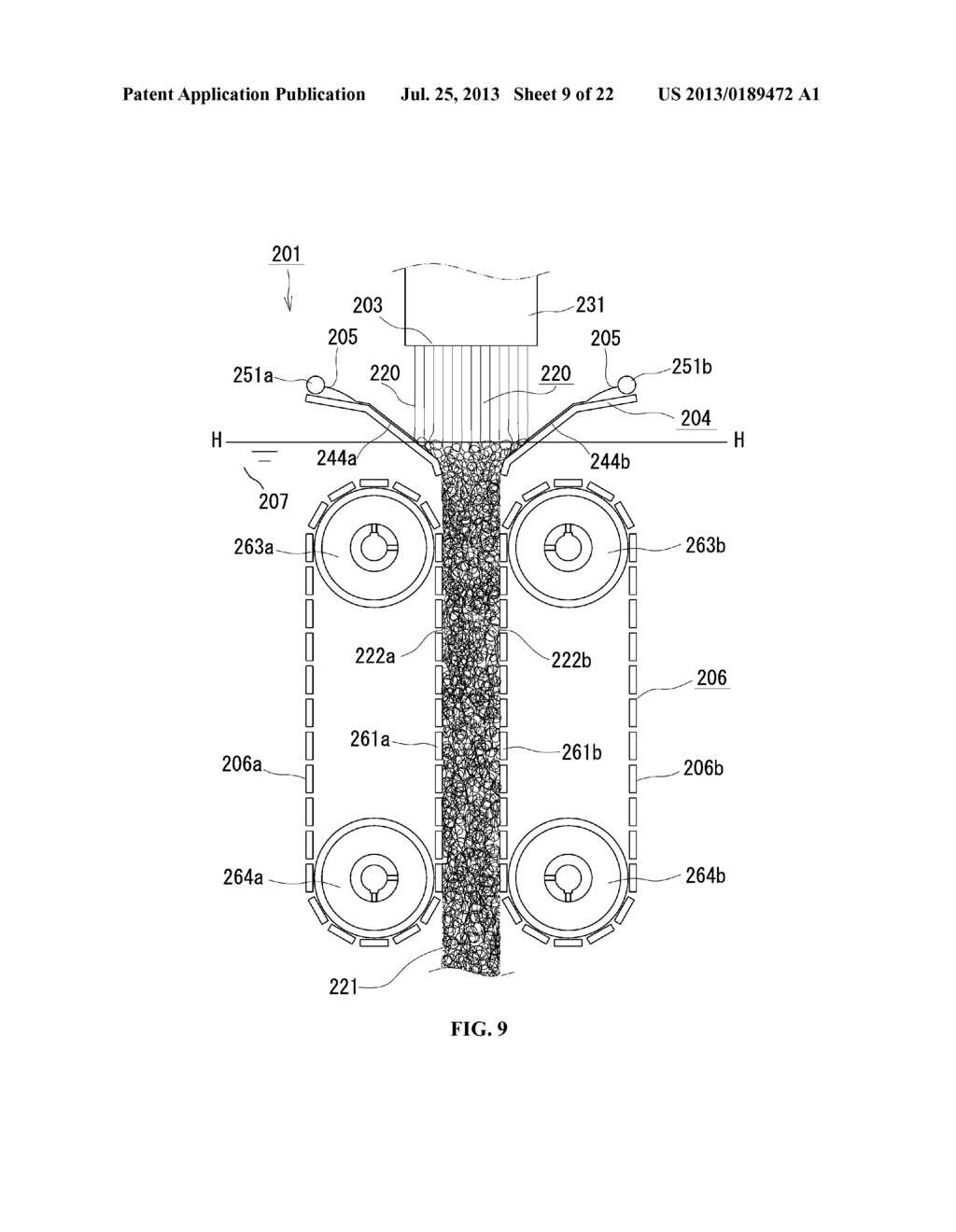 THREE-DIMENSIONAL NET-SHAPED STRUCTURE AND METHOD AND APPARATUS FOR     MANUFACTURING THEREOF - diagram, schematic, and image 10