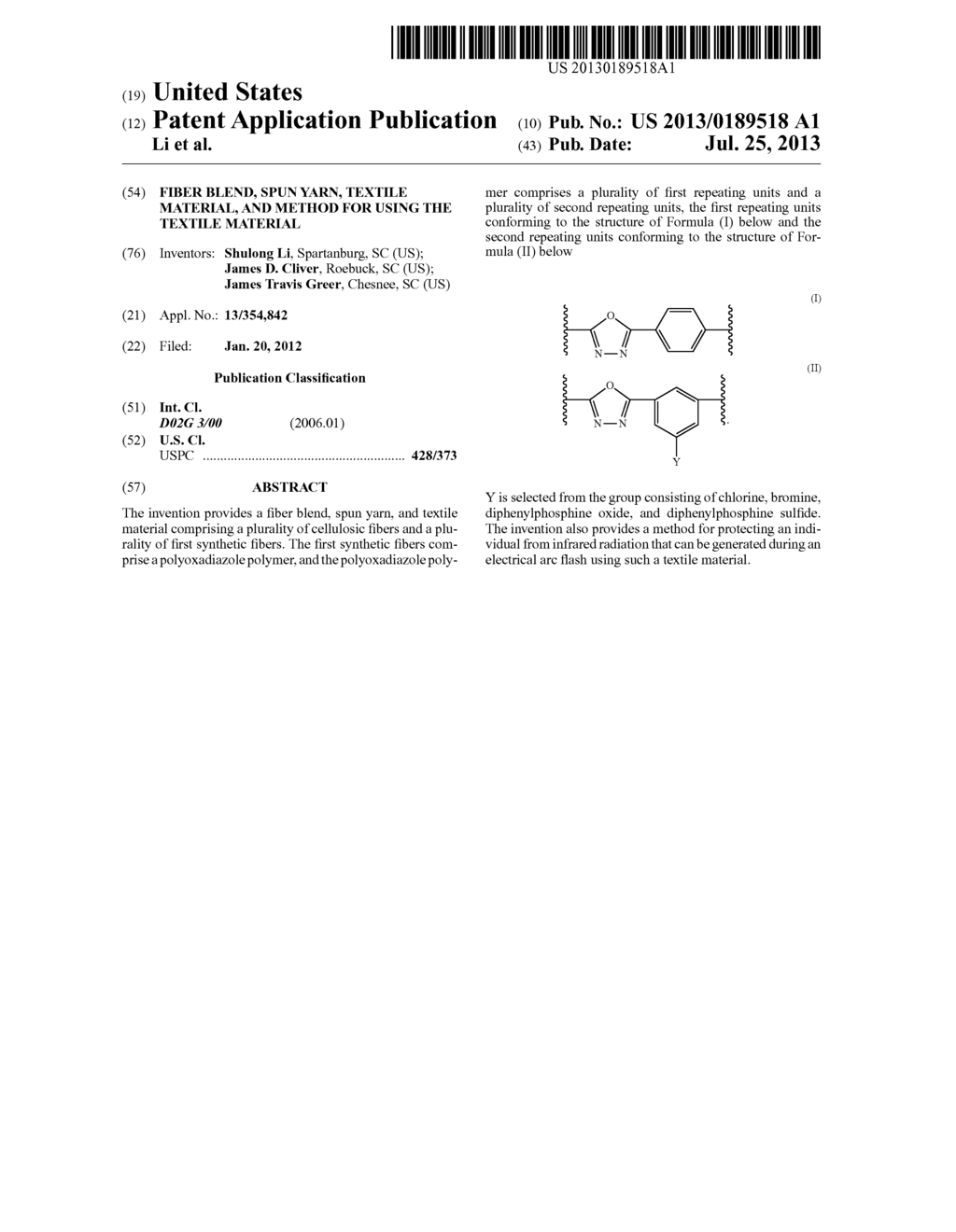 FIBER BLEND, SPUN YARN, TEXTILE MATERIAL, AND METHOD FOR USING THE TEXTILE     MATERIAL - diagram, schematic, and image 01