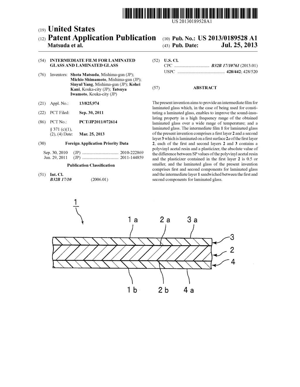 INTERMEDIATE FILM FOR LAMINATED GLASS AND LAMINATED GLASS - diagram, schematic, and image 01