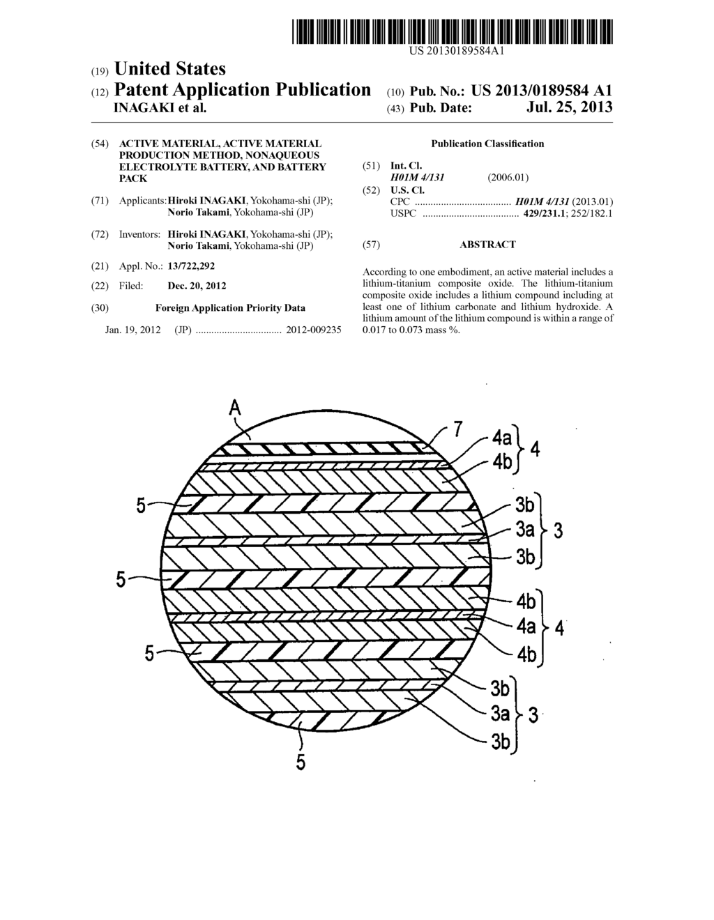 ACTIVE MATERIAL, ACTIVE MATERIAL PRODUCTION METHOD, NONAQUEOUS ELECTROLYTE     BATTERY, AND BATTERY PACK - diagram, schematic, and image 01