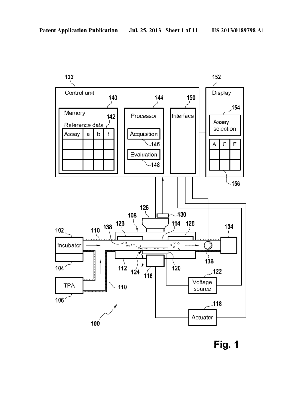 LUMINESCENCE METHOD OF DETECTING AN ANALYTE IN A LIQUID SAMPLE AND     ANALYSIS SYSTEM - diagram, schematic, and image 02