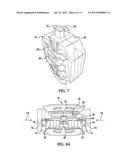 ACTION FIGURINE WITH ACCESSORIES AND APPARATUS AND METHOD FOR SECURING     ACCESSORIES THERETO diagram and image