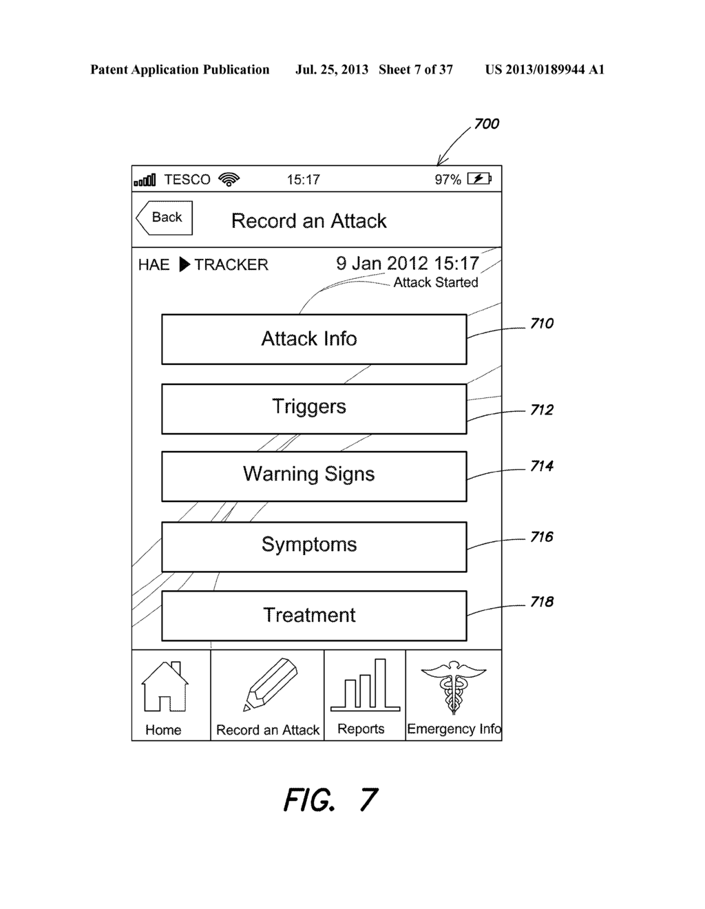 TRACKING AND REPORTING INFORMATION CHARACTERIZING ATTACKS CAUSED BY A     DISEASE - diagram, schematic, and image 08