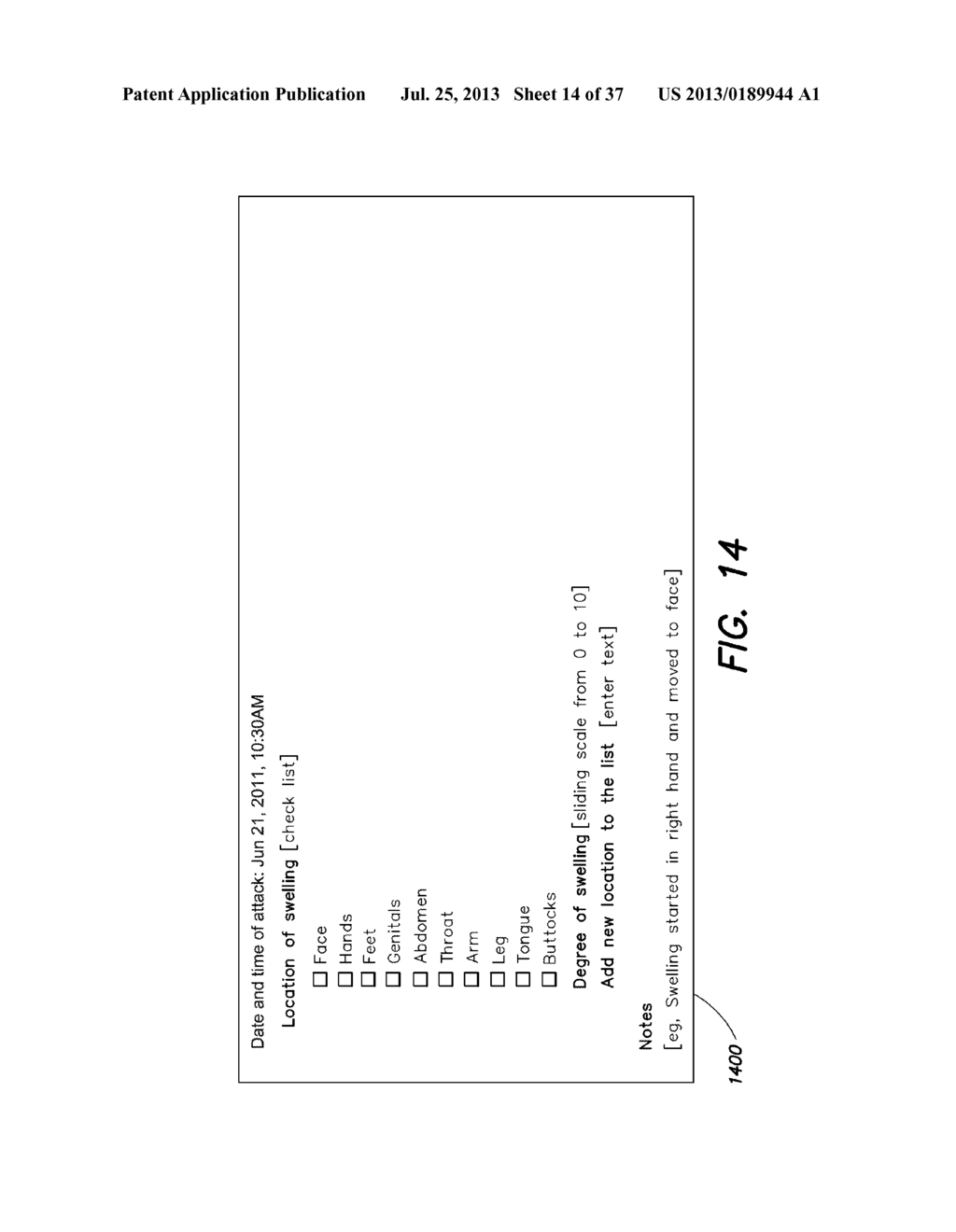 TRACKING AND REPORTING INFORMATION CHARACTERIZING ATTACKS CAUSED BY A     DISEASE - diagram, schematic, and image 15