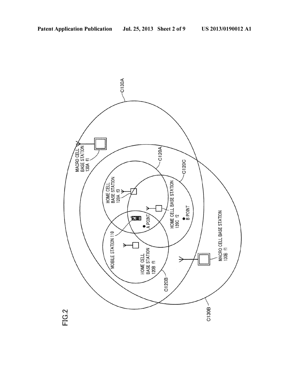 MOBILE STATION DIRECTED TO WIRELESS COMMUNICATION SYSTEM INCLUDING HOME     CELL - diagram, schematic, and image 03