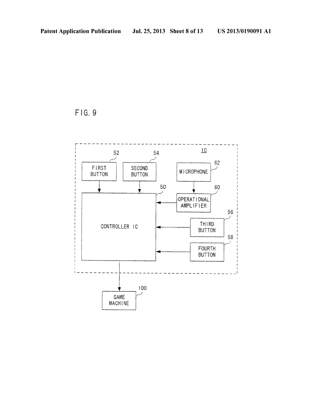 OPERATING APPARATUS FOR GAME MACHINE - diagram, schematic, and image 09