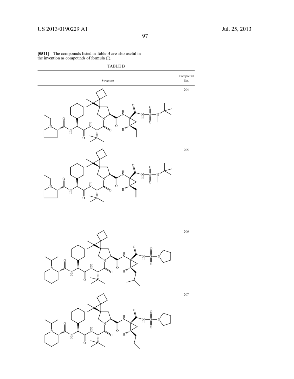 VITAMIN E FORMULATIONS OF SULFAMIDE NS3 INHIBITORS - diagram, schematic, and image 101