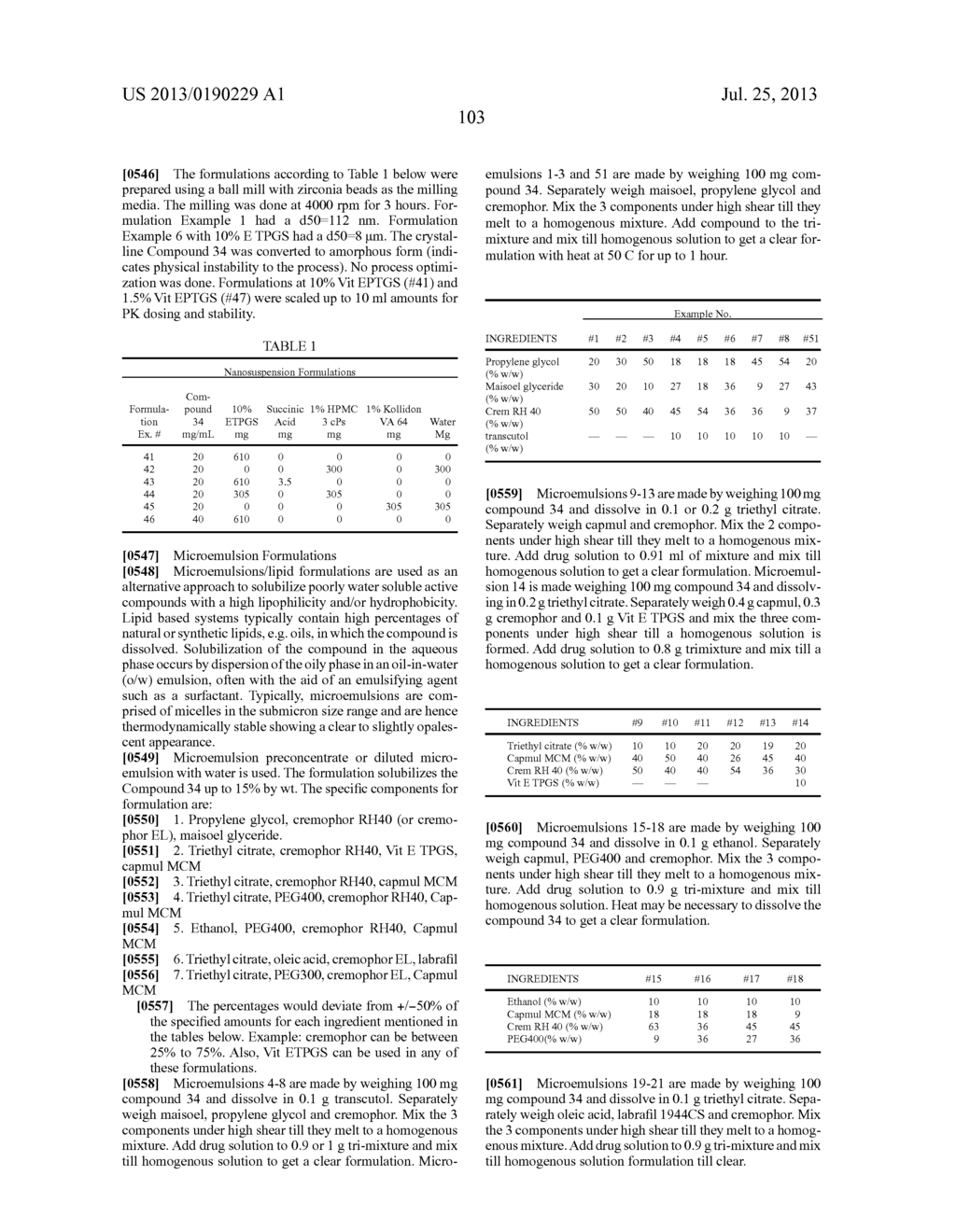 VITAMIN E FORMULATIONS OF SULFAMIDE NS3 INHIBITORS - diagram, schematic, and image 107