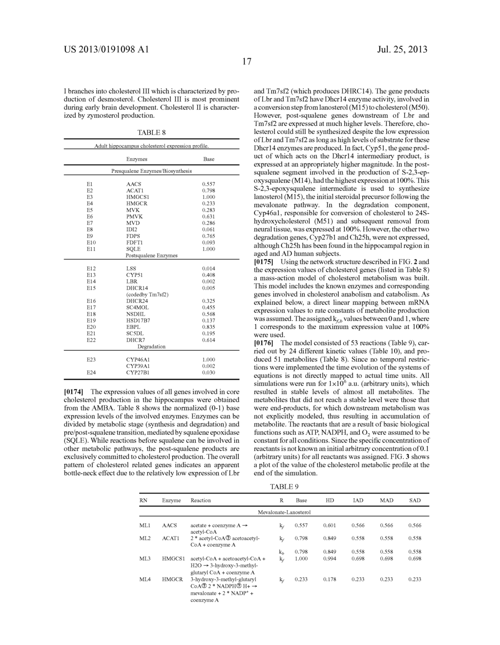 METHODS AND SYSTEMS FOR SIMULATIONS OF COMPLEX BIOLOGICAL NETWORKS USING     GENE EXPRESSION INDEXING IN COMPUTATIONAL MODELS - diagram, schematic, and image 102