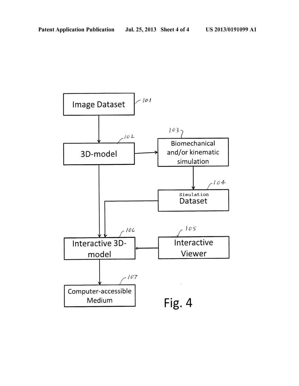 PROCESS FOR GENERATING A COMPUTER-ACCESSIBLE MEDIUM INCLUDING INFORMATION     ON THE FUNCTIONING OF A JOINT - diagram, schematic, and image 05