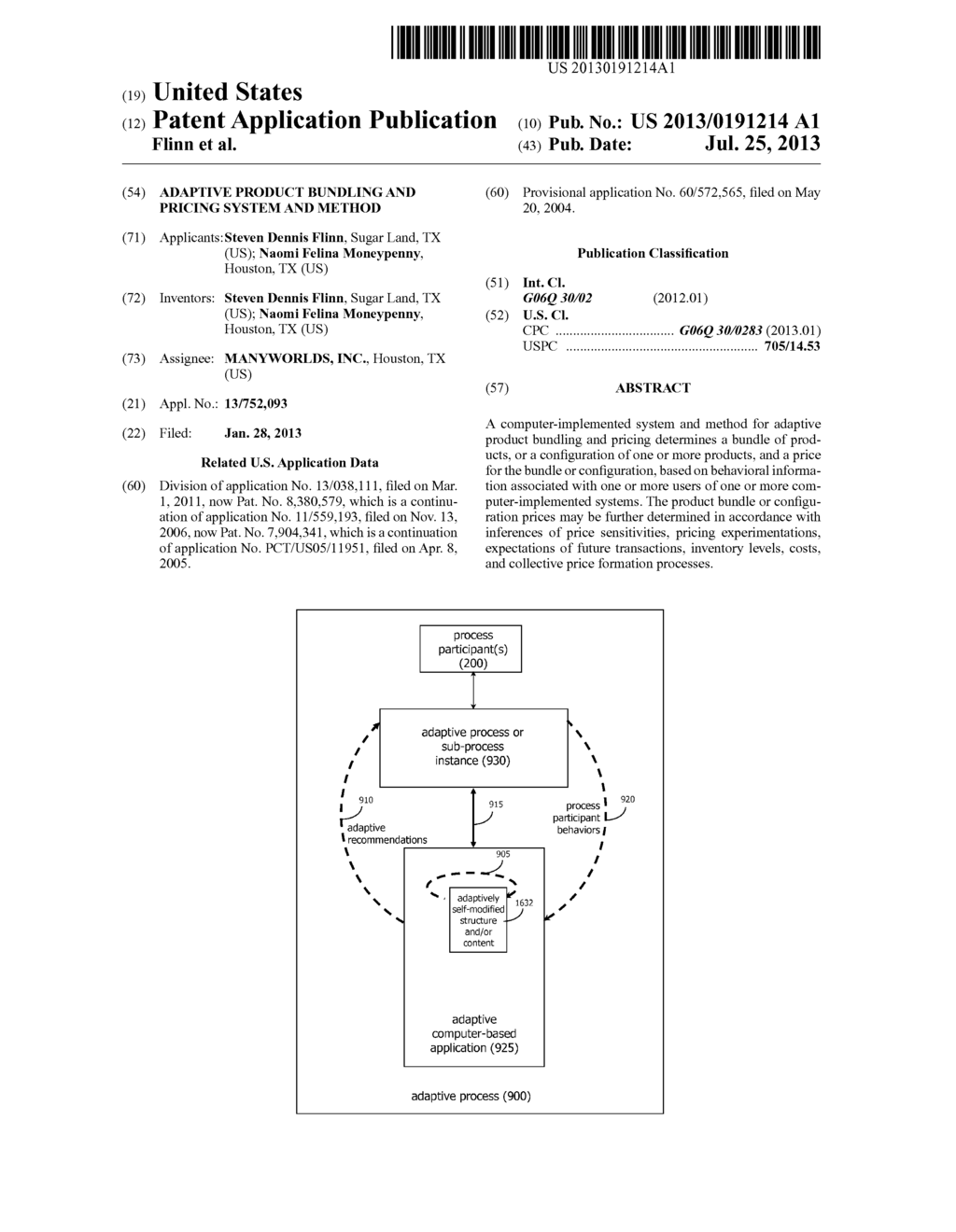 Adaptive Product Bundling and Pricing System and Method - diagram, schematic, and image 01