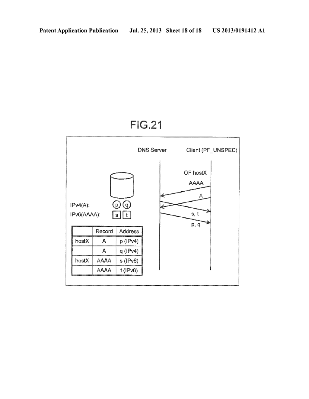 NAME DATABASE SERVER, NAME RESOLUTION SYSTEM, ENTRY SEARCH METHOD AND     ENTRY SEARCH PROGRAM - diagram, schematic, and image 19