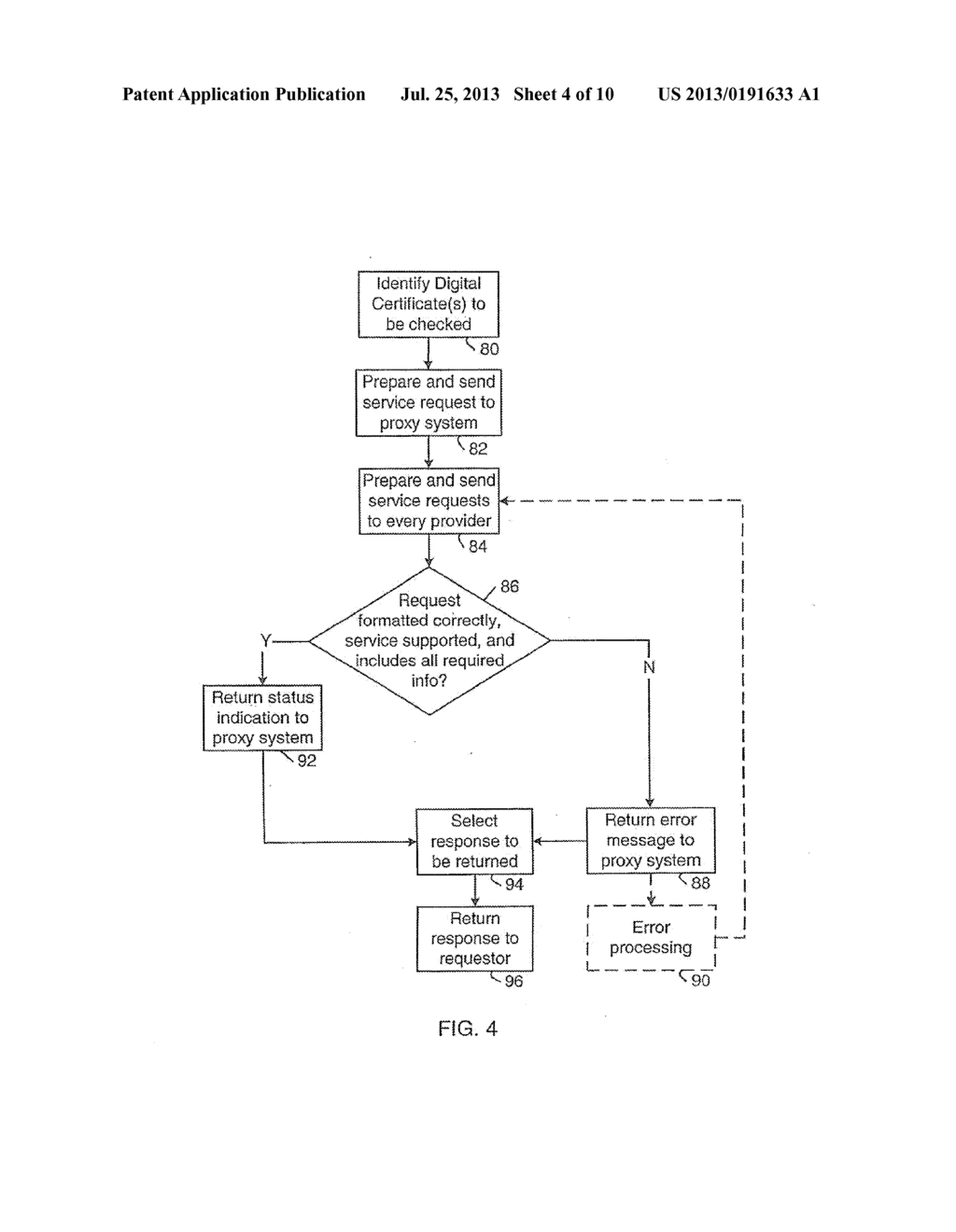 SYSTEM AND METHOD FOR SUPPORTING MULTIPLE CERTIFICATE STATUS PROVIDERS ON     A MOBILE COMMUNICATION DEVICE - diagram, schematic, and image 05