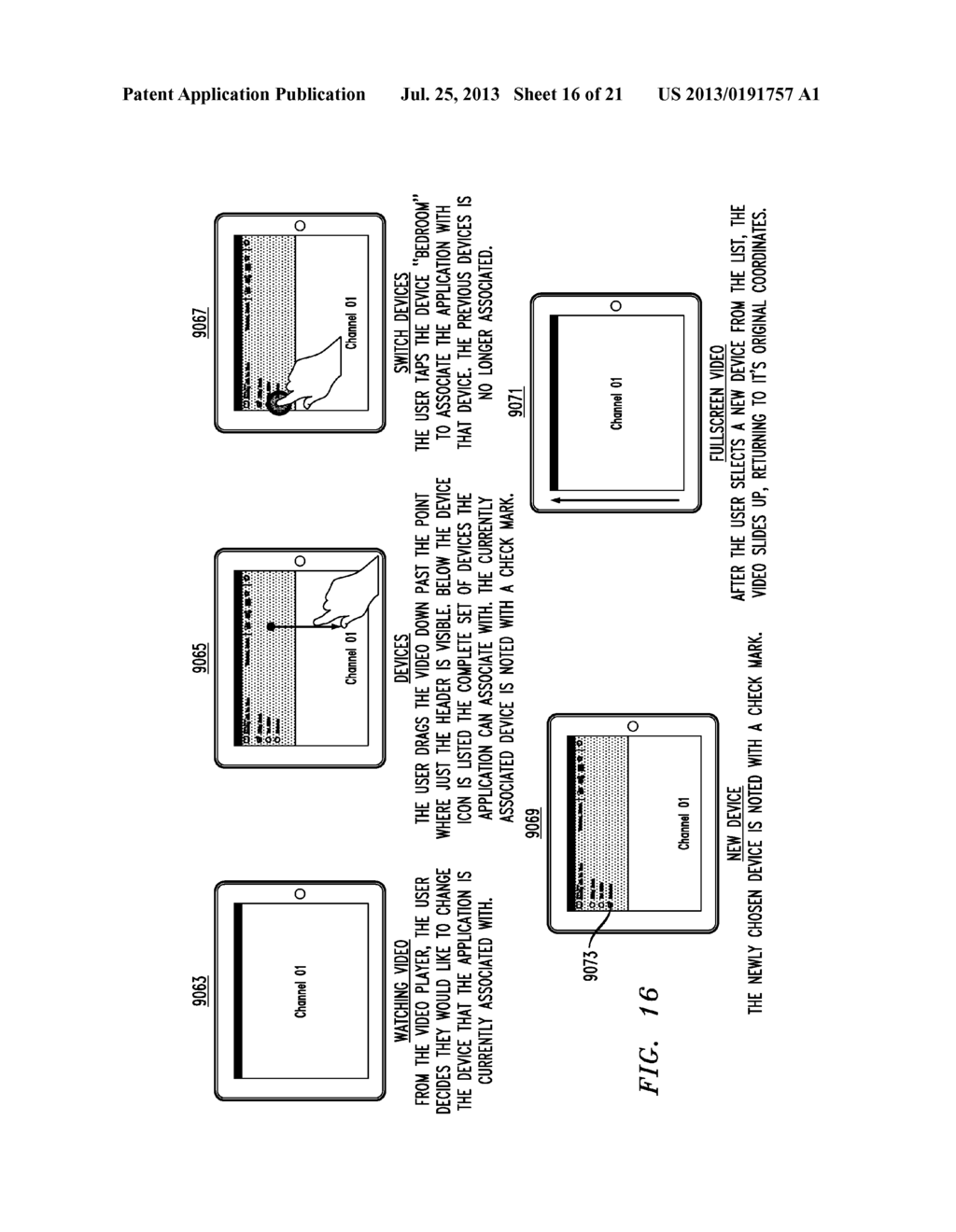 TRANSITIONING VIDEO BETWEEN TELEVISION AND TABLET COMPUTER OR THE LIKE - diagram, schematic, and image 17