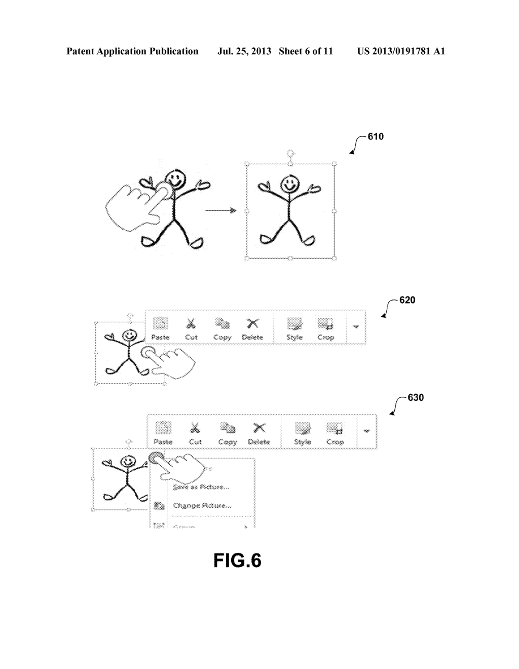 DISPLAYING AND INTERACTING WITH TOUCH CONTEXTUAL USER INTERFACE - diagram, schematic, and image 07