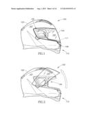 HELMET WITH FLUSH ALIGNED SHIELD WHEN CLOSED diagram and image