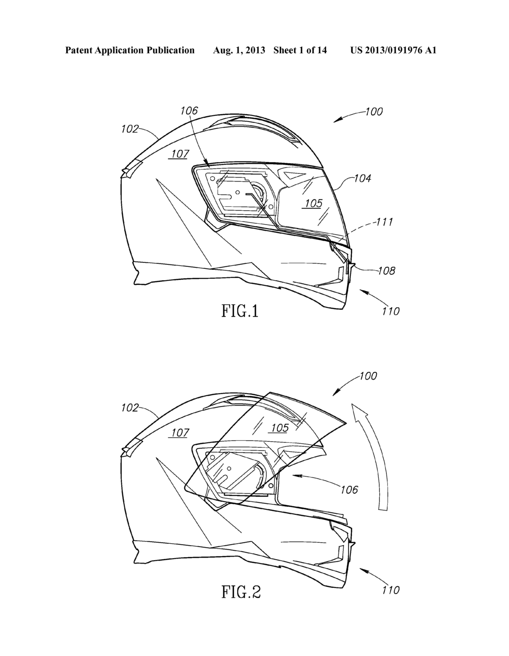 HELMET WITH FLUSH ALIGNED SHIELD WHEN CLOSED - diagram, schematic, and image 02