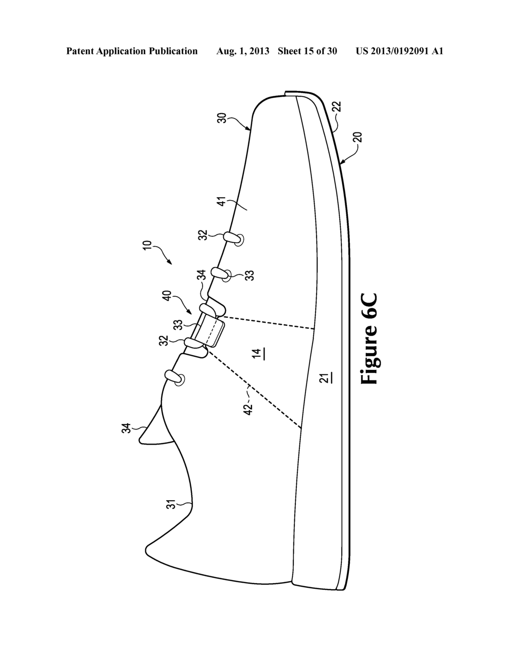 Article Of Footwear With Layered Fit System - diagram, schematic, and image 16