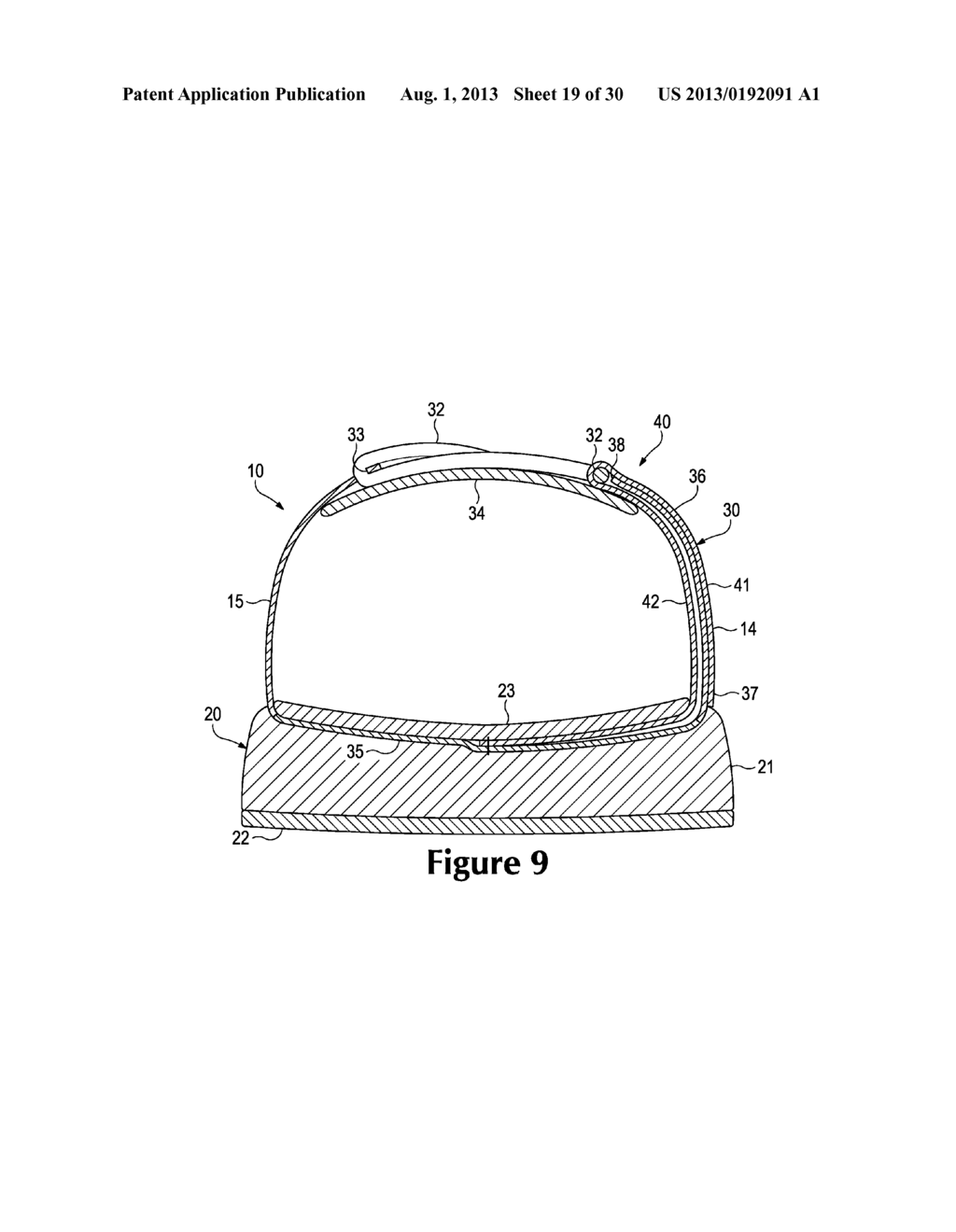 Article Of Footwear With Layered Fit System - diagram, schematic, and image 20