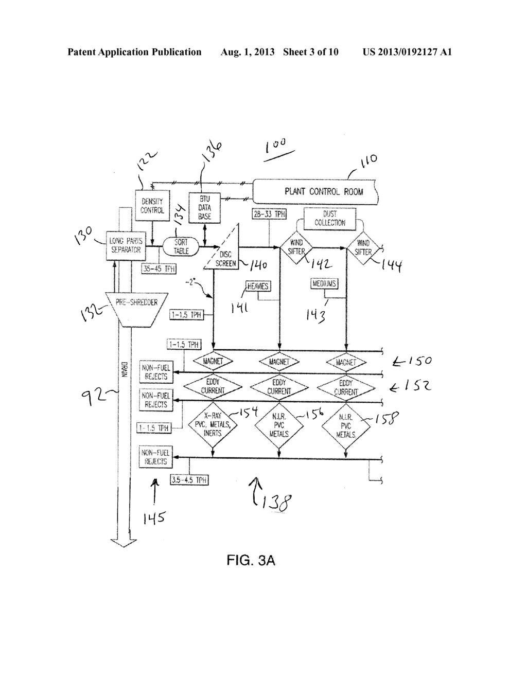 Process and System For Manufacturing Improved Heat Value Solid Fuel From     Solid Waste - diagram, schematic, and image 04