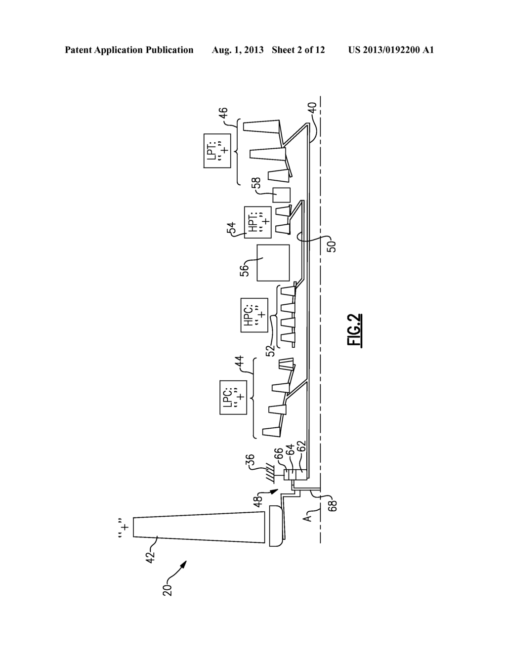 GEARED TURBOFAN GAS TURBINE ENGINE ARCHITECTURE - diagram, schematic, and image 03