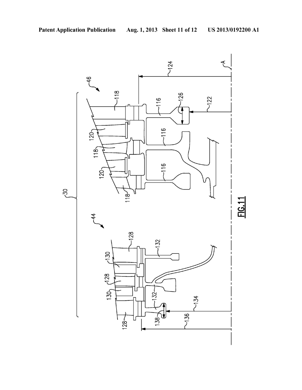 GEARED TURBOFAN GAS TURBINE ENGINE ARCHITECTURE - diagram, schematic, and image 12