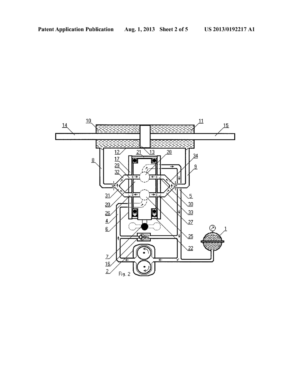 Hydraulic drive - diagram, schematic, and image 03