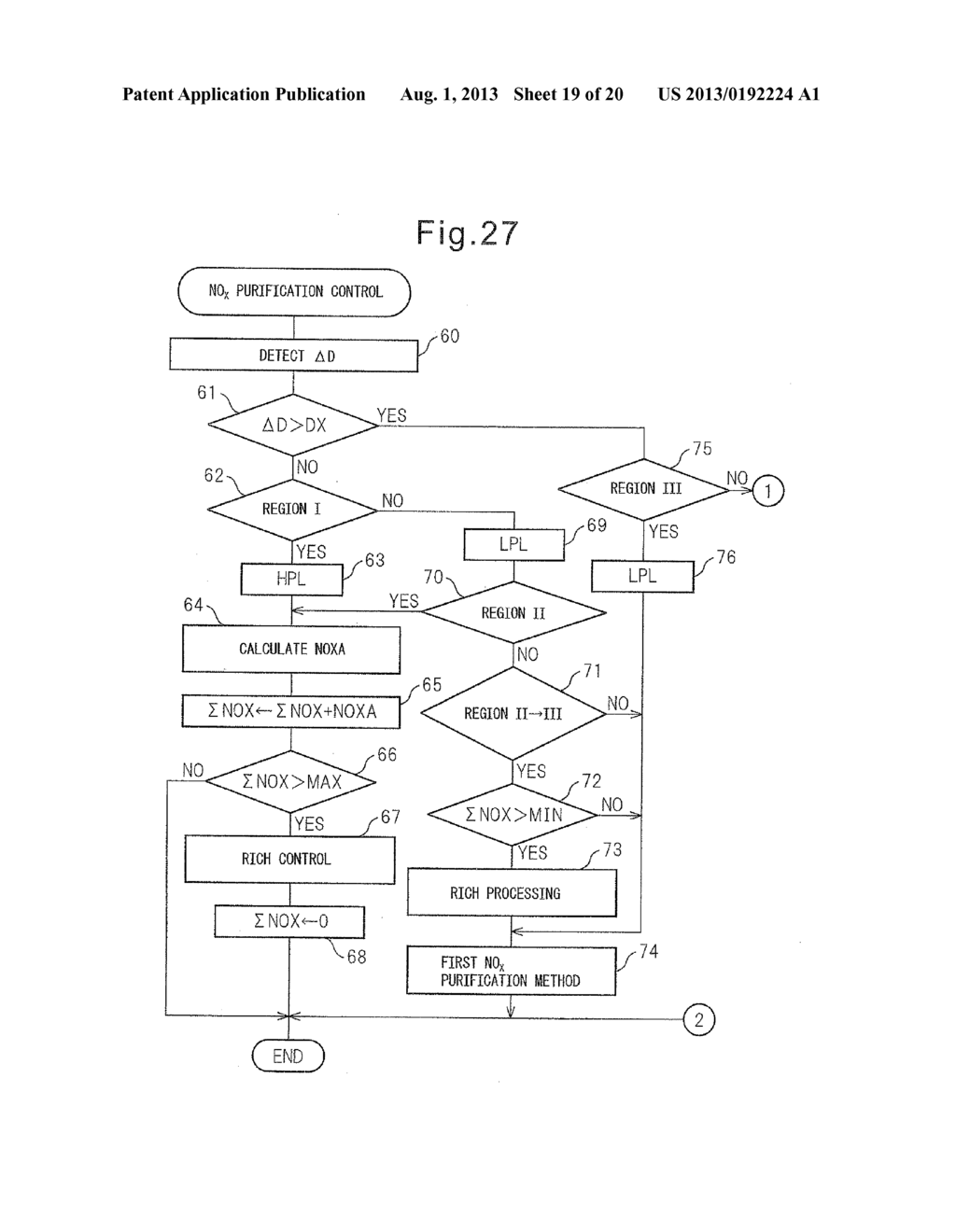 EXHAUST PURIFICATION SYSTEM OF INTERNAL COMBUSTION ENGINE - diagram, schematic, and image 20