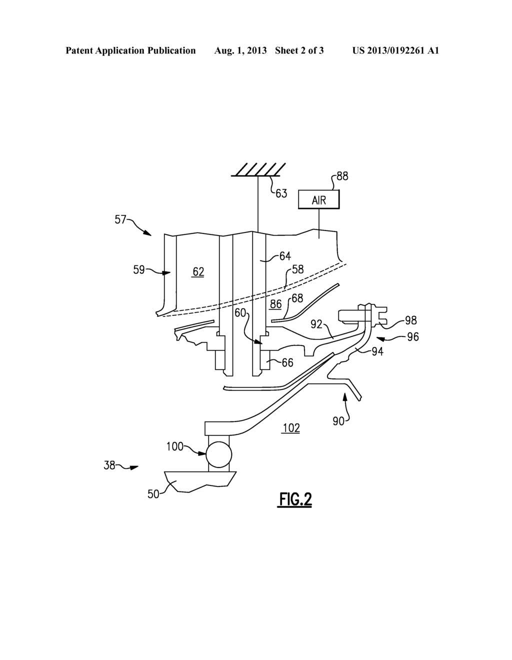 GAS TURBINE ENGINE MID TURBINE FRAME BEARING SUPPORT - diagram, schematic, and image 03