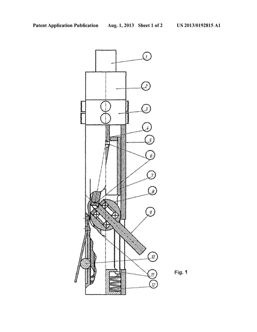 DEVICE FOR DRILLING THROUGH A FORMATION - diagram, schematic, and image 02